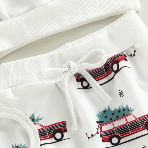 Miniatura 6 de Conjunto de sudadera de calabaza y pantalón para bebé y niño, de manga larga