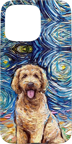 Miniatura 31 de Cute Goldendoodle Starry Night Doodle Dog Art by Aja Case for iPhone 17