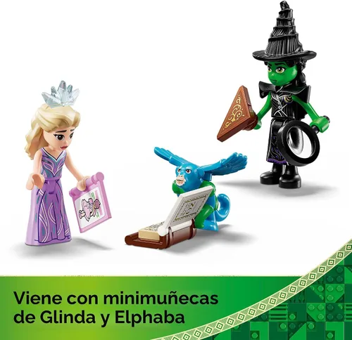 Miniatura 5 de LEGO Wicked Emerald City & Kiamo Ko Castle Juguete de Construcción - Figuras de juguete de Elphaba y Glinda, 2 sets de juego construibles