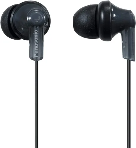 Panasonic ErgoFit - Auriculares con cable, auriculares intrauditivos con sonido dinámico cristalino y ergonómicos de ajuste personalizado (S/M/L),