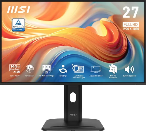 Miniatura 8 de MSI PRO MP271A E2 - Monitor de 27 pulgadas IPS 1920 x 1080 (FHD) para juegos y oficina, 120Hz, Free-Sync, HDMI, DisplayPort, Puerto VGA, Montaje