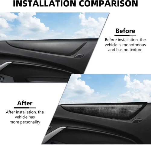 Miniatura 2 de RAZPOY Cubierta para reposabrazos de panel de puerta interior, moldura de panel de puerta interior compatible con accesorios interiores Chevrolet