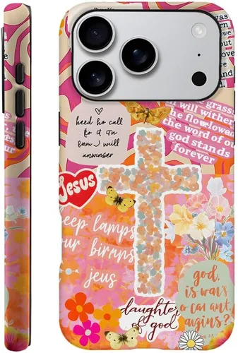Miniatura 12 de DAIZAG Funda compatible con iPhone 13, funda duradera de protección contra golpes para niñas y mujeres, tema de retazos azul océano Tema