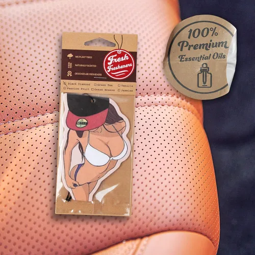 Miniatura 2 de Ambientador de coche Sexy Woman, paquete de 3 perfumados con aceites esenciales (paquete de 6, 3 aromas)