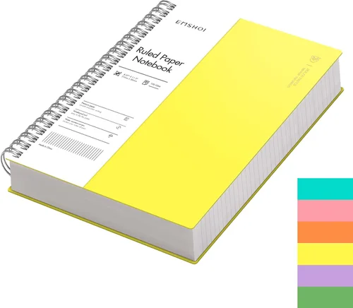 Miniatura 37 de EMSHOI Cuaderno de espiral A4 con rayas universitarias, 11.2" X 8.27", 300 páginas/150 hojas, páginas perforadas fáciles de rasgar, papel grueso