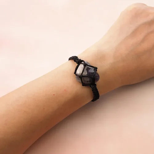 Miniatura 9 de BOHO GARDEN Pulseras de cristal curativo cuentas con piedra preciosa real, cuerda ajustable