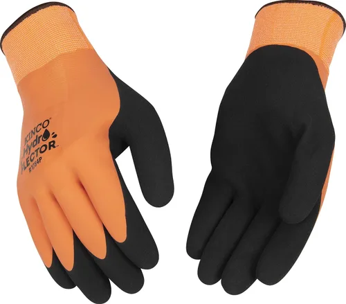 Miniatura 5 de Kinco - Guantes de trabajo impermeables con forro hidroflector de látex, extra cálidos, (1786P)