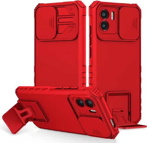 Miniatura 46 de Funda compatible con Xiaomi Redmi Note 12 Pro 4G Dimensional Soporte Ventana Deslizante Teléfono Móvil Funda Protectora a Prueba de Golpes Funda