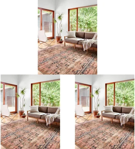 Miniatura 37 de Loloi - Alfombra decorativa Layla Collection LAY-13 Antiguo/Musgo, 2 pies 3 pulgadas x 3 pies 9 pulgadas, 0,33 cm de espesor, alfombra acento suave