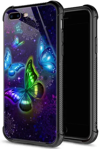 Miniatura 40 de ZHEGAILIAN Funda para iPhone 7/8 Plus, protección de grado militar, esquinas a prueba de golpes, funda antiarañazos para iPhone 7/8 Plus, girasol