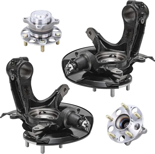 Miniatura 31 de Detroit Axle - Kit de nudillos de dirección delantera izquierda para Ford Edge Lincoln MKX 07-10, cojinete de rueda del lado del conductor, nudillo
