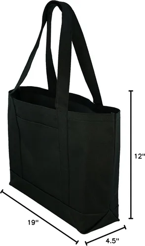 Miniatura 3 de Tote de uso diario con bolsillo externo y manijas largas hasta el hombro