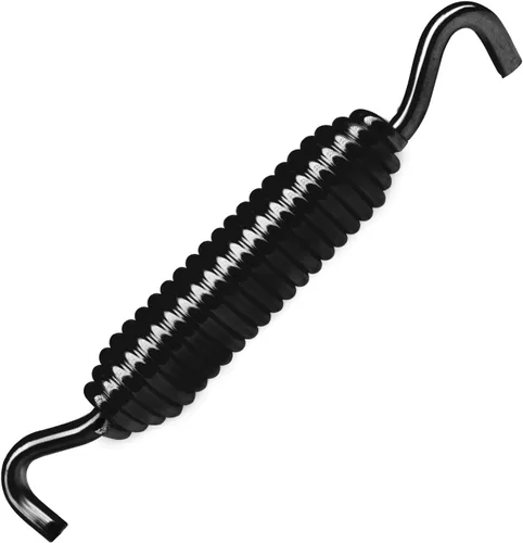 3.7" Negro Jiffy Stand Kickstand Spring se adapta a Harley Sportster Softail Super Glide Touring (negro)