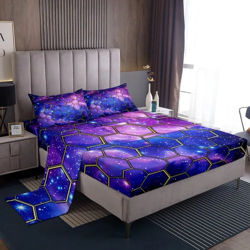 Miniatura 31 de Manfei Juego de sábanas de baloncesto para niños, tamaño individual, juego de ropa de cama temática deportiva para decoración de habitación de niños