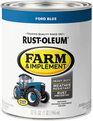 Miniatura 52 de Rust-Oleum 280131-6PK Pintura en aerosol para granjas e implementos, 12 onzas líquidas, color azul Ford, paquete de 6 Ford azul