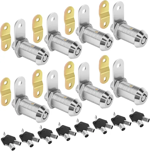 Miniatura 22 de Cerraduras de Leva RV para Puerta de Almacenamiento de 1 Pulgada, Compartimento de RV, 4 Piezas con Llave Igual, Juego de Repuesto para Remolque