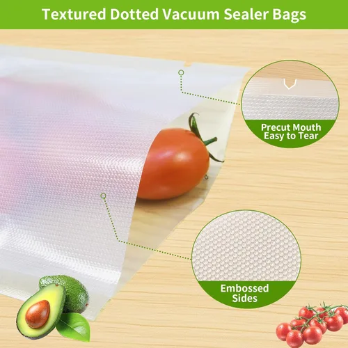 Miniatura 4 de Bolsas selladoras al vacío de 200 pintas de 6 x 10 pulgadas para alimentos, sin BPA, de grado comercial resistente, segura para vacío Sous Vide