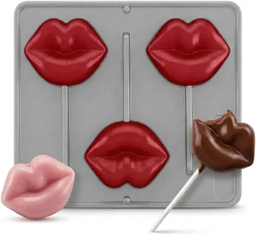 Miniatura 5 de Molde de caramelo de chocolate Lollipop para labios 3304