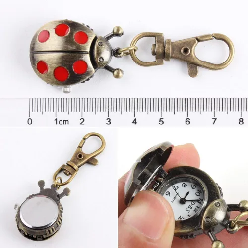 Miniatura 2 de Vavna - Reloj de bolsillo con diseño de mariquita, color rojo