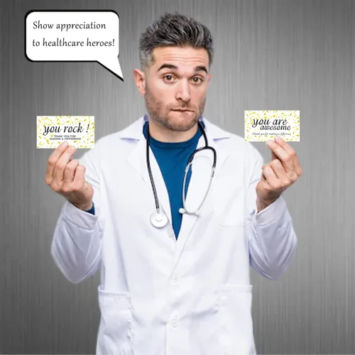 Miniatura 4 de 200 tarjetas coloridas con texto en inglés «You Are Awesome Card» con texto en inglés «You Are Awesome Card», tarjetas de agradecimiento para Con