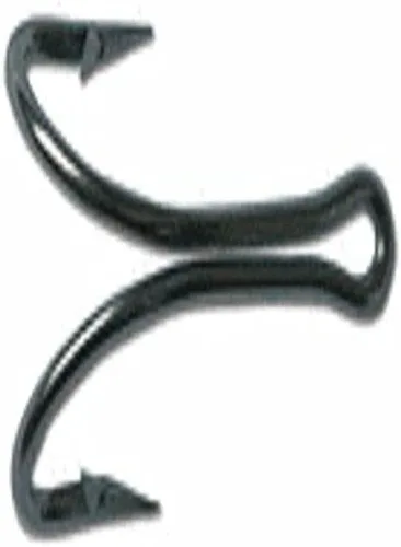 Mustad Classic 2 Extra Strong Dublin Point Gancho doble de acero inoxidable con vástago abierto extra corto