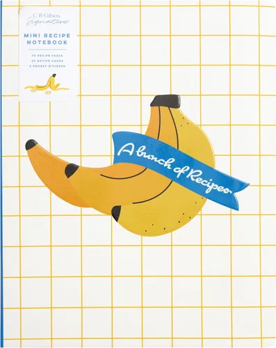Miniatura 2 de C.R. Gibson Colección Bunch of Bananas - Papelería con dibujos divertidos para la cocina, 7.25 x 9 pulgadas, mini cuaderno de recetas