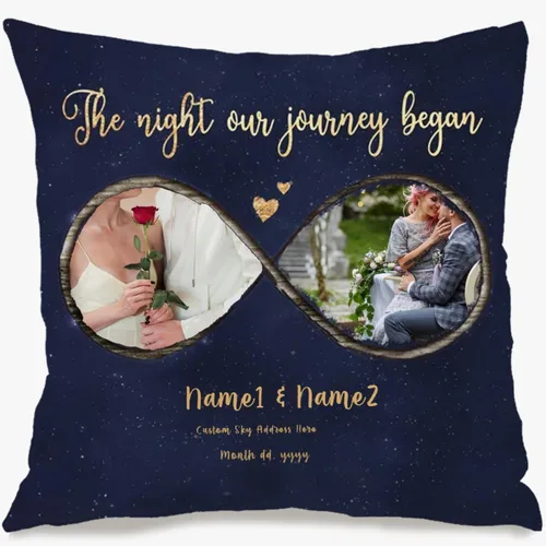 Miniatura 10 de One Photo Personalized Throw Pillow Case Where Your uploaded Image and Text Form a Unique Home décor Piece That Provides Warm Emotional Value and
