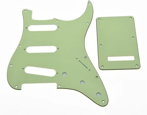 Miniatura 12 de KAISH - Golpeador de 11 agujeros estilo ST/Strat SSS con placa trasera ST y cubierta de trémolo para Stratocaster de EE. UU./México/Strat en perla