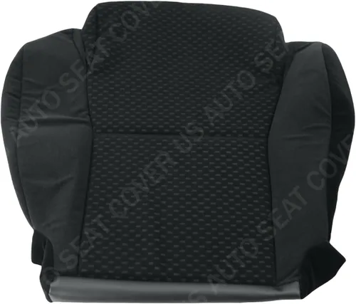 Fundas de asiento para conductor y pasajero, color negro, para Toyota Tundra 2007 a 2012 (filtro por pieza: parte inferior del conductor y del