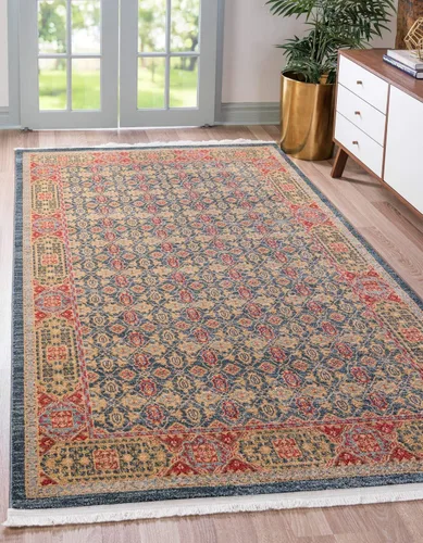 Miniatura 15 de Unique Loom Palace Collection - Alfombra de área Jefferson (2 pies x 3 pies 1 pulgada, rectangular, crema/caramelo)