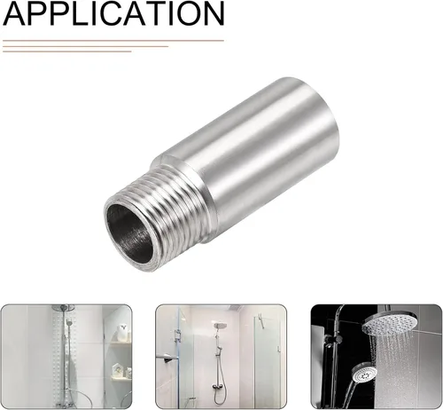 Miniatura 4 de DTGN Accesorios de tubo de extensión de cabezal de ducha de 2.36 x 0.94 pulgadas (largo x profundidad), 1 paquete, bueno para baño, extensión