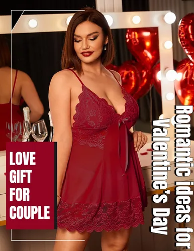 Miniatura 3 de Avidlove Lencería sexy para mujer, lencería de malla con encaje