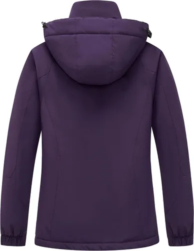 Miniatura 2 de Diamond Candy Chaqueta de esquí de invierno con capucha para mujer, resistente al viento, chaqueta cálida impermeable para la nieve