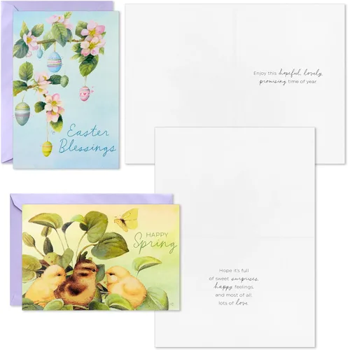 Miniatura 6 de Hallmark Surtido de tarjetas de Pascua vintage, Marjorlein Bastin (36 tarjetas de primavera con sobres)