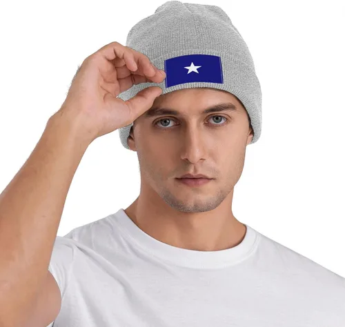 Miniatura 7 de Bonnie Blue Flag Beanie Hat for Men Women Warm Cozy Knit Skull Cap Acrylic Winter Hats