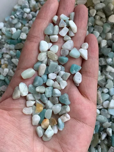 Miniatura 5 de Chips de piedras preciosas semi pulidas naturales al por mayor, mini cristales triturados, formas irregulares, chips de cristal sin perforar, Piedra