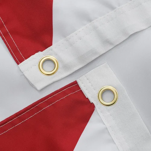 Miniatura 3 de SYII Bandera del estado de Alabama de 3 x 5 pies, banderas de 3 capas de doble cara del estado de Delaware con 2 ojales de latón y cabecera de lona