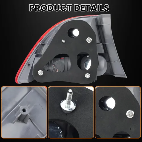 Miniatura 5 de Lente de luz trasera para Honda Civic de 4 puertas sedán/híbrido del lado del pasajero HO2801165 33501-SNA-A02 2006 2007 2008 (derecha)