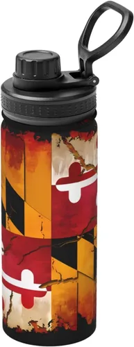 Miniatura 13 de Canadian Flag Insulated Stainless Steel Kettle Print Funny Water Bottle Insulated Ideal for Sports and Travel