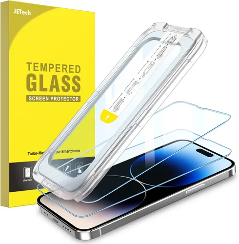 Miniatura 13 de JETech Protector de pantalla One Touch Install para iPhone 11/XR de 6.1 pulgadas, película de vidrio templado de cobertura completa, kit