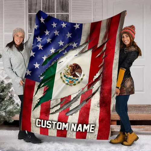 Miniatura 12 de Manta de México personalizada con nombre para hombres y mujeres, manta personalizada con bandera de México, manta de bandera mexicana, regalo