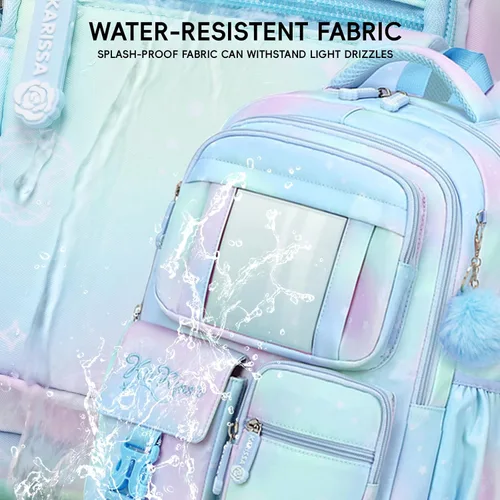 Miniatura 8 de Tanou Mochila con lonchera para niñas, juego de mochila escolar kawaii para niños de escuela primaria, bolsa estética para computadora portátil