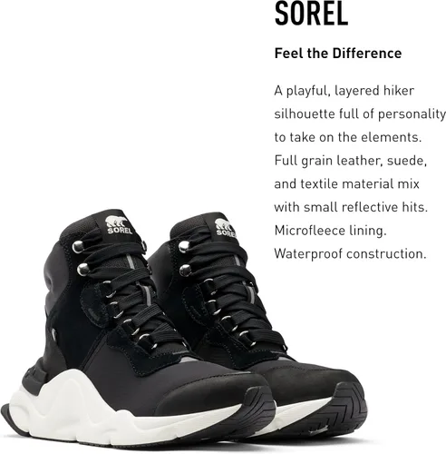 Miniatura 3 de Sorel Botas Kinetic RNEGD Conquest para mujer, botas de invierno de cuero impermeables