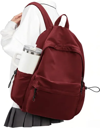 Miniatura 13 de VECAVE - Mochila ligera para mujeres y hombres, mochila de viaje casual para portátil, A-Negro, Grande, Mochila