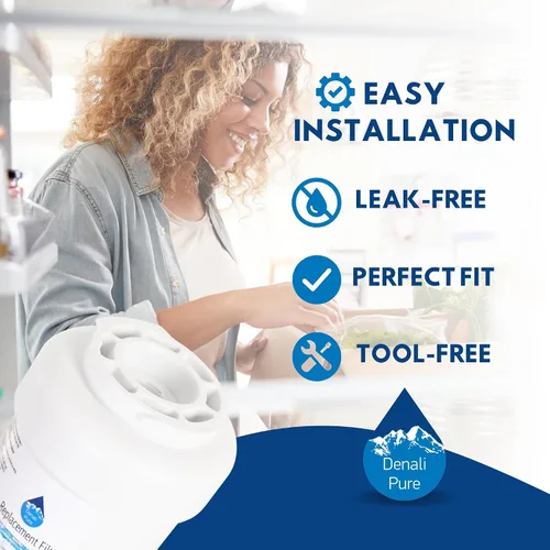 Miniatura 6 de Paquete de 2 filtros de agua de repuesto para refrigerador Hotpoint HSM25GFRESA - Compatible con Hotpoint MWF, MWFP cartucho de filtro de agua