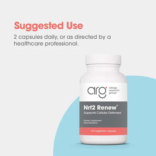 Miniatura 6 de Allergy Research Group ARG Nrf2 Renew - Suplemento de sulforafano - Activador NRF2 con antioxidante y soporte celular - Fórmula botánica - 60