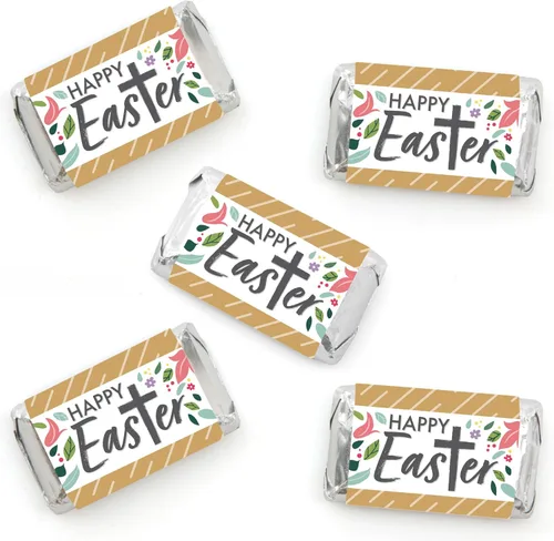 Miniatura 8 de Big Dot of Happiness Borgoña elegantemente simple – Mini pegatinas de barra de caramelo – recuerdos de fiesta de invitados pequeños regalos – 40
