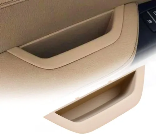 Cubierta de la manija del apoyabrazos delantero izquierdo beige del panel de la manija de la puerta del conductor del reemplazo para BMW X3 X4 F25