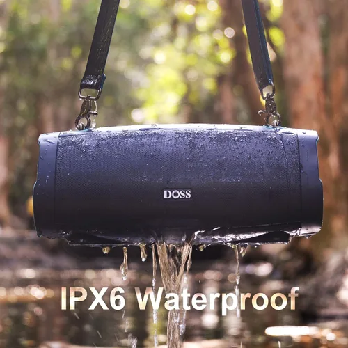 Miniatura 7 de DOSS Extreme Boom Pro D100, altavoz Bluetooth de 70 W con graves profundos, IPX6 impermeable, batería de 10400 mAh 24H, banco de energía integrado
