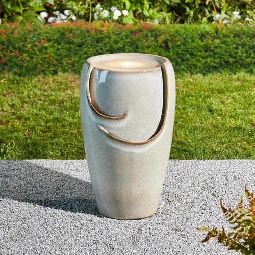 Miniatura 12 de Glitzhome - Fuente de agua con luz LED para exteriores